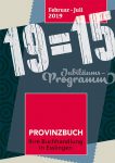 Provinzbuch Jubiläums-Programm 2019 Front