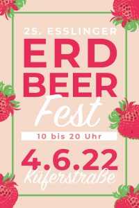 Plakat: 25. Esslinger Erdbeerfest