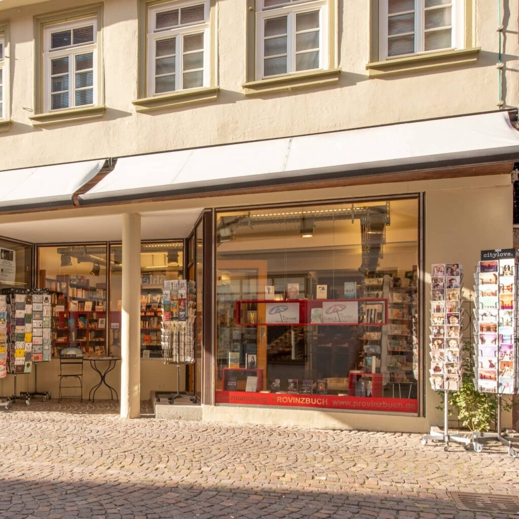 Buchhandlung Provinzbuch in der Küferstraße 9 in Esslingen – Außenansicht