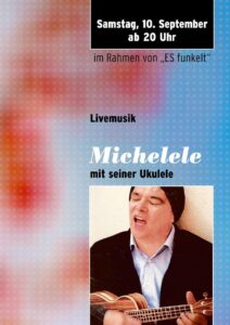 Flyer: Livemusik – Michelele mit seiner Ukulele